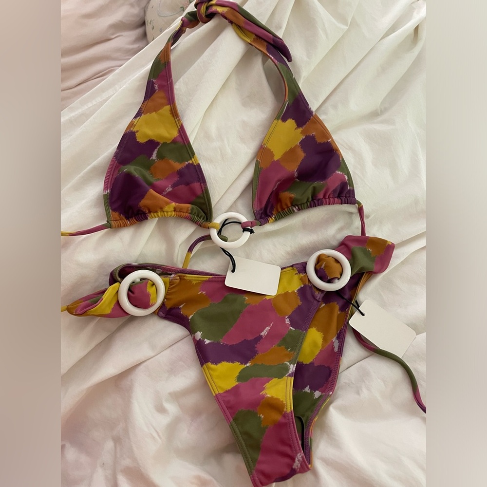 Bāmba bikini patterned brand new with tags size small